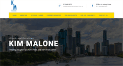 Desktop Screenshot of kmalone-recruitment.com.au
