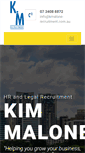 Mobile Screenshot of kmalone-recruitment.com.au
